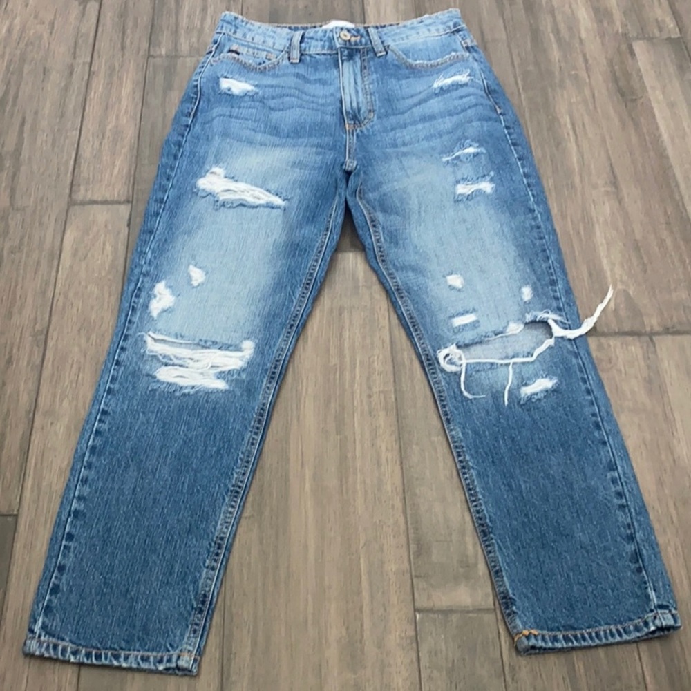 KanCan - high rise boyfriend straight leg - size 24